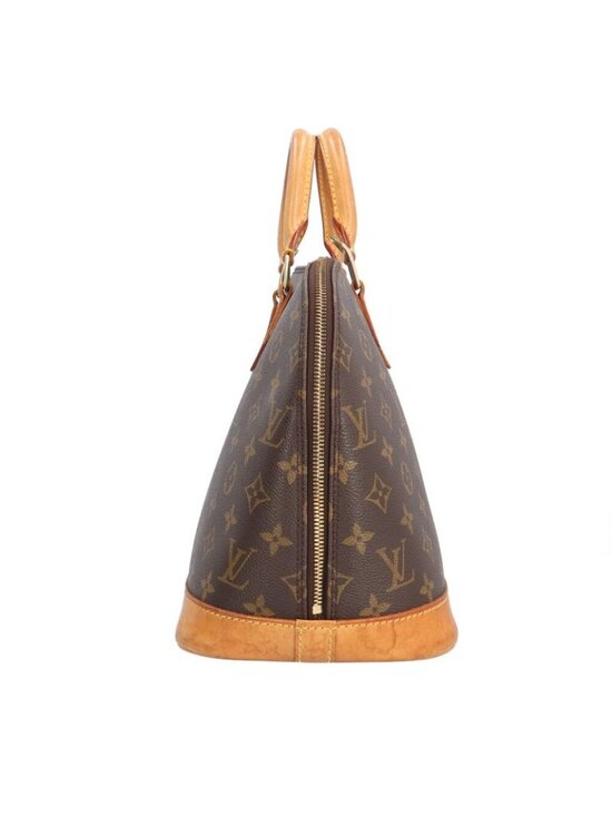 Louis Vuitton Alma Monogram Handbag Canvas Brown - Picture 4 of 10